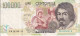 BILLETE DE ITALIA DE 100000 LIRE DEL AÑO 1994 DE CARAVAGGIO (BANKNOTE) DIFERENTES FIRMAS - 100000 Liras