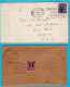 BURMA 2 Covers 1936 Rangoon To USA + 1947 Pudiokotha To Rangiem - Burma (...-1947)