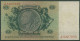 Dt. Reich 50 Reichsmark 1933 Serie B/J, Ro 175 A Gebraucht (K1011) - 50 Reichsmark