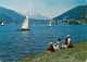 Switzerland Grisons St Moritz Mit Piz La Margna & Lake Sailing Types - Saint-Moritz