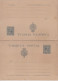 ESPAÑA  ALFONSO XIII PELON ENTERO POSTAL  TARJETA DOBLE 1890 - Lettres & Documents