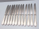 -12 COUTEAUX LAMES MARQUEES CHRISTOFLE FRANCE Modèle POMPADOUR Déco TABLE   E - Silverware