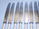 -12 COUTEAUX LAMES MARQUEES CHRISTOFLE FRANCE Modèle POMPADOUR Déco TABLE   E - Silverware