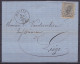 L. Affr. N°17 Lpts "197" Càd JEMEPPE /4 OCT 1866 Pour Imprimeur à LIEGE (au Dos: Càd Arrivée LIEGE) - 1865-1866 Profile Left