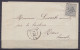 L. De Stambruges Affr. N°17 Lpts "43" Càd BLATON /16 AOUT 1869 Pour MONS (au Dos: Càd Arrivée MONS) - 1865-1866 Profil Gauche