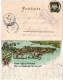 Bayern 1899, Posthilfstelle ENZISWEILER Taxe Lindau Auf Litho-AK M. 5 Pf. - Covers & Documents
