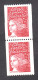 France - 3 N° Rouge Tenant à 2 N° Rouge (tous Différents) - Roulette N° 3084  - Neuf ** - Marianne De Luquet - 1997 - Unused Stamps