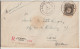 1923 - BELGIQUE - SEUL SUR LETTRE RECOMMANDEE De ANVERS => PARIS - Storia Postale