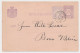 Trein Kleinrondstempel Zwolle - Enschede C 1891 - Cartas & Documentos