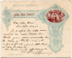 ARGENTINA 1899 - Entire Letter Sheet Of 5c Libertad Large Head Blue Gj SZC 5A. New Year Greetings To Ermont, France - Brieven En Documenten