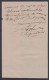 Inde British India 1871 Oudh & United Service Bank Limited, Letter Head, Banking - 1858-79 Kolonie Van De Kroon