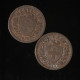 Lot (2) Suisse / Switzerland, , 2 Rappen, 1850, , Bronze, ,
KM#4.1 - 10 Centimes / Rappen