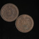 Lot (2) Suisse / Switzerland, , 2 Rappen, 1850, , Bronze, ,
KM#4.1 - 10 Rappen