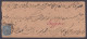 Inde British East India Company Queen Victoria Used 1884 Cover Half Anna Stamp, Jeypore, Jaipur, Jodhpur Re-directed - 1858-79 Compagnia Delle Indie E Regno Della Regina