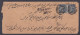 Inde British East India Company Queen Victoria Used 1884 Cover 2X Half Anna Stamp, Jeypore, Jaipur, Jodhpur Re-directed - 1858-79 Compañia Británica Y Gobierno De La Reina