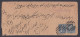 Inde British East India Company Queen Victoria Used 1884 Cover 2X Half Anna Stamp, Jeypore, Jaipur, Jodhpur Re-directed - 1858-79 Compagnie Des Indes & Gouvernement De La Reine