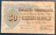 50 CENTESIMI BIGLIETTO CONSORZIALE REGNO D'ITALIA 30/04/1874 (Italy Banknote Paper Money - Biglietti Consorziale