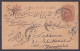 Inde British India 1911 Used King Edward VII Postcard Mainpuri To Shikohabad, Return Mail, Postal Stationery Post Card - 1902-11 King Edward VII