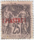 LEVANT FRANÇAIS - 1886/1901 Yv.4 1pi/25c Noir/rose Type Sage Oblitéré "CAVALLE" (31 Mai 1889) - TB - Used Stamps