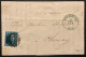 LAC Epaulet OBP 2A - 20c Blauw -  P24 BRUXELLES à CHIMAY - 16/02/1850 - 1849 Epaulettes