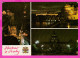 294622 / Czechoslovakia - Praha - Night Charles Bridge Hradčany National Museum  PC 1970 USED 30h Czech Towns - Košice - Lettres & Documents