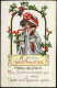 Post Card "A Joyful Christmastide" - Cartas & Documentos