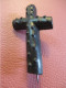 Broche  Croix De Deuil Ancienne /  En Bakélite ?  /broche Victorienne /Origine ? /Début-XXéme   CRX25 - Religione & Esoterismo