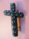 Broche  Croix De Deuil Ancienne /  En Bakélite ?  /broche Victorienne /Origine ? /Début-XXéme   CRX25 - Religion & Esotericism