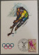 Delcampe - 10 CP JO Grenoble 1968 Timbre 1er Jour Sport Hiver Ski Patin à Glace Jeux Olympique - Jeux Olympiques