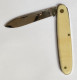 Delcampe - A Identifier @ Beau Couteau Signé C.M. 2003 @ 8,2 Cm @ Knife @ Couteau 1 Piece @ Bel Etat - Armes Blanches