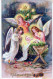 ANGELO Buon Anno Natale Vintage Cartolina CPA #PAG700.A - Angeli