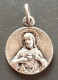 Pendentif Médaille Religieuse Début XXe "Sacré-Coeur De Jésus / Notre-Dame Du Carmel" Graveur: Lavrillier - Religion & Esotericism