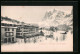 AK Grindelwald, Blick Auf Das Hotel Eiger Und Wetterhorn  - Grindelwald