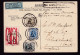 DDGG 325 -  Thème ORVAL - Carte SABENA PAR AVION TP Orval 258 Et Héraldiques BRUXELLES 1929 > UK - COB 80 EUR S/lettre - Cartas & Documentos