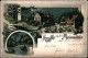 Ansichtskarte Litho AK Pillnitz Meixmühle MB Bei Mondschein 1900 - Pillnitz