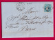 TENTATIVE ENTREE COMMUNE DE PARIS N°45C GC 2145 LYON POUR PARIS LETTRE - War 1870