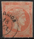GREECE 1875-80 Large Hermes Head On Cream Paper 10 L Orange Vl. 64 - Usati