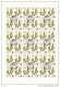 URSS 1985 PLANTES  3 Planches De 36 Yvert 5232-5234, Michel 5528-5530 Oblitéré, Used; Cote Yv 21.60 Euros - Full Sheets