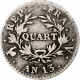 France, Napoléon I, Quart, AN 13, Paris, Argent, B+, Gadoury:346 - 25 Centimes