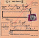 37753# COLIS POSTAL KLEIN ROSSELN WESTMARK 1944 PETITE ROSSELLE MOSELLE ALSACE Pour SANATORIUM SAALES BAS RHIN - Cartas & Documentos