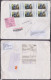 Inde India 2024 Used Registered Cover To Italy, Return Mail, Bird Stamps, Peacock, Mauritius Kestrel, Indian Joint Issue - Storia Postale