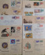 RUSSIE - 19 Entiers Postés Pour La France Et 3 Lettres Diverses - 4 Photos - Covers & Documents