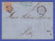 Bayern 1864  9Kr. Ocker Mi.-Nr. 11 Auf Brief Von Augsburg Nach Pest  - Cartas & Documentos
