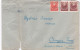 REPUBLIC COAT OF ARMS, STAMPS ON COVER, 1950, ROMANIA - Briefe U. Dokumente