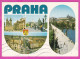 294791 / Czechoslovakia PRAHA 4 View Bridge Building Castle PC 1977 USED 30h Intern. Stamp Exhibition - Historic Windows - Lettres & Documents