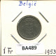 1 FRANC 1953 DUTCH Text BELGIUM Coin #BA489.U.A - 1 Franc