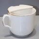 -ANCIENNE TASSE A MOUSTACHE PORCELAINE BLANCHE Bordure Dorée Jus Grenier   E - Andere & Zonder Classificatie