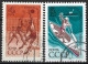 Russia 1969. Scott #3619-20 (U) Championships: European Junior Volleyball & European Rowing (Complete Set) - Oblitérés