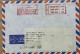 HONG KONG 1999, COVER USED TO INDIA, METER MACHINE SLOGAN CANCEL, MAIL FAST AIRMAIL PRINTED MATTER, POSTAGE PAID - Storia Postale