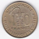 États De L'Afrique De L'Ouest 10 Francs 1974 , En Bronze Nickel Aluminium, KM# 1a - Altri – Africa